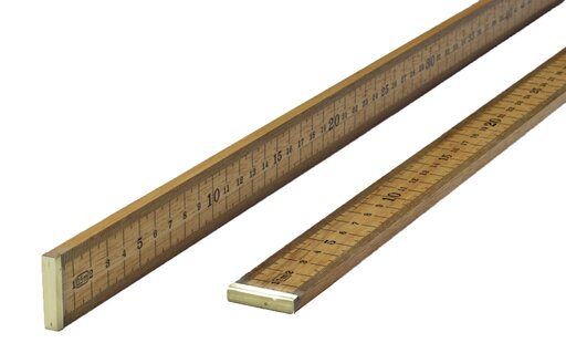 Intact zwanger Dankbaar Liniaal hout, 100 cm